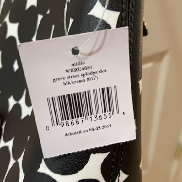 NWT Kate Spade Black White Millie Crossbody Purse - Picture 12 of 12